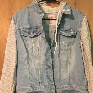 Jean jacket hoodie
